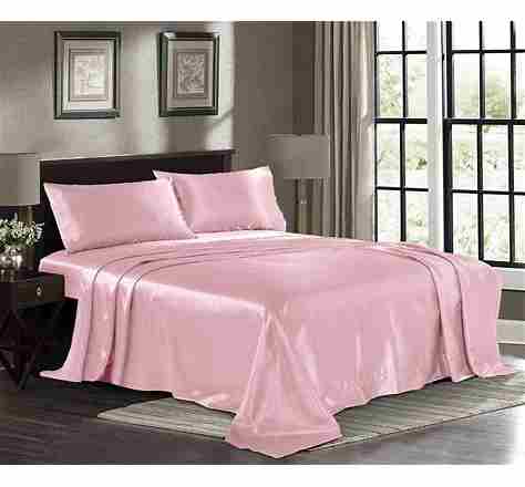 Bibb Satin Sheet Set 4 - Piece Queen Size