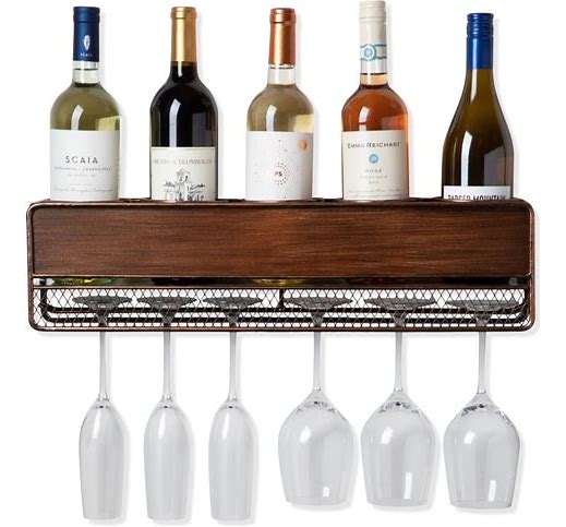 Rustic Wine Shelf